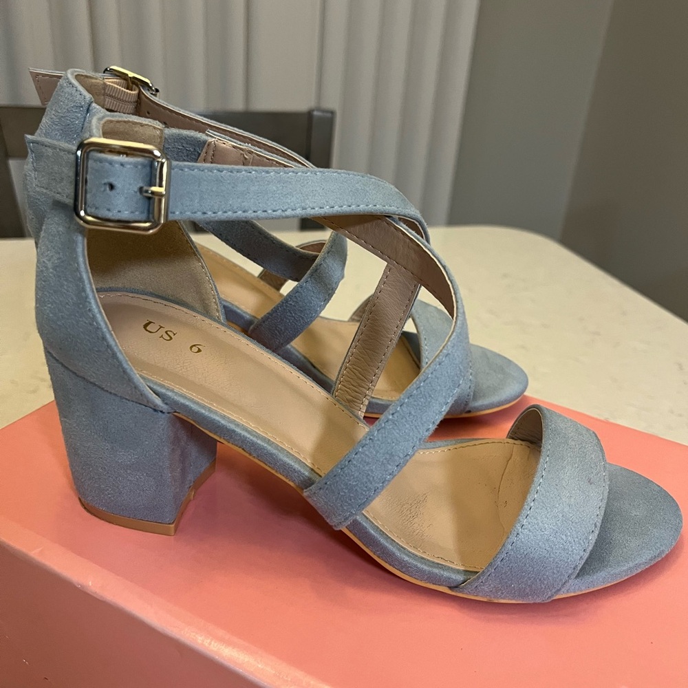 Women's Blue Strappy Sandals